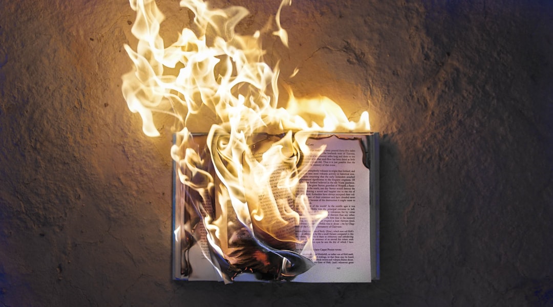 Photo Book burning